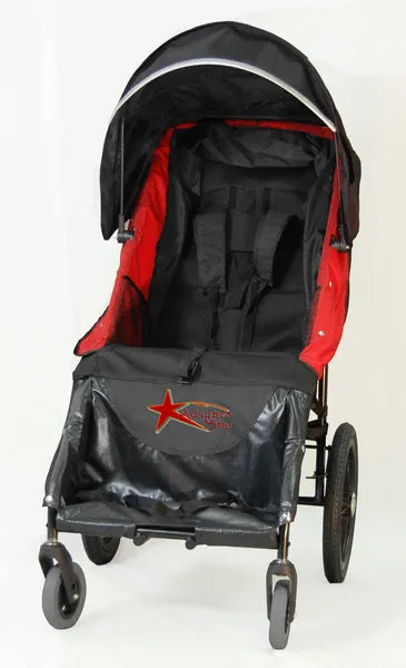 Adaptive Star Axiom LASSEN 3 Indoor/Outdoor Mobility Push Chair, Red
