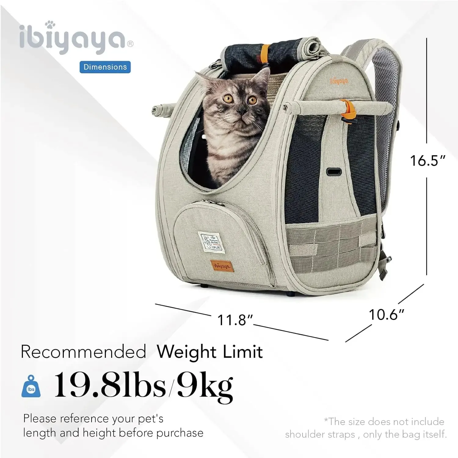 Ibiyaya Adventure Cat Carrier Backpack | Airline Approved