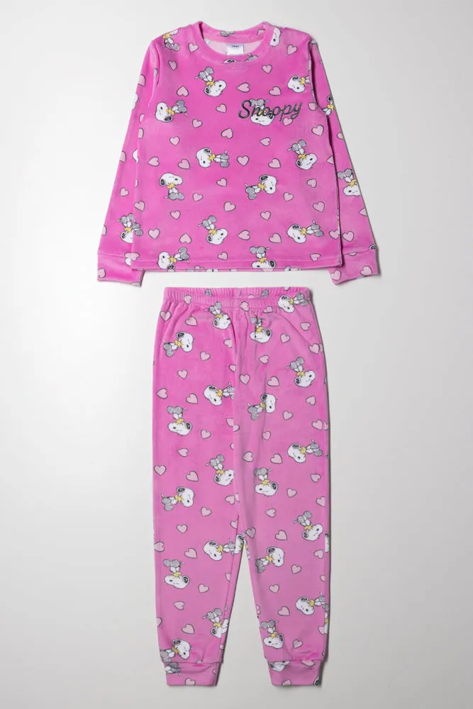 Snoopy Pyjamas Lilac